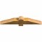 Ekena Millwork Eugene Rough Sawn Timber Gable Bracket, Western Red Cedar, 36"W x 6"H x 4"D x 4"F, 4/12 Pitch GBW036X06X0404EUG00RWR - alternate 3
